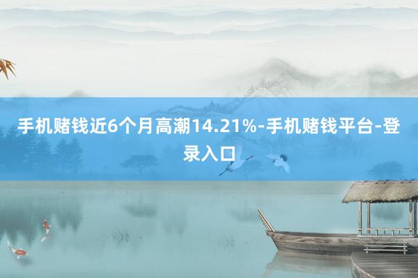手机赌钱近6个月高潮14.21%-手机赌钱平台-登录入口