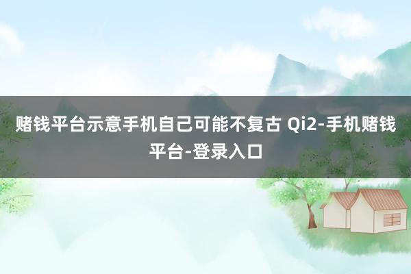 赌钱平台示意手机自己可能不复古 Qi2-手机赌钱平台-登录入口